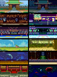 Thumbnail for a map of Stages for the SNES game Super Chinese Fighter.