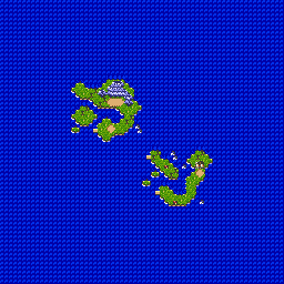 Thumbnail for a map of Aquamarine Star for the SNES game Super Chinese World 2: Uchuu Ichibuto Daikai.