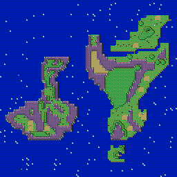 Thumbnail for a map of Dino World for the SNES game Super Chinese World 3.