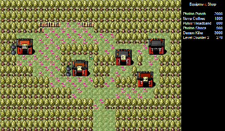 Thumbnail for a map of Village Of The Dinosaur Hermit for the SNES game Super Chinese World 3.