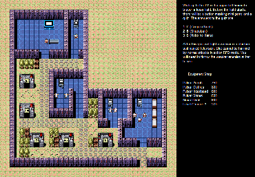 Thumbnail for a map of World Defense Corps Base for the SNES game Super Chinese World 3.