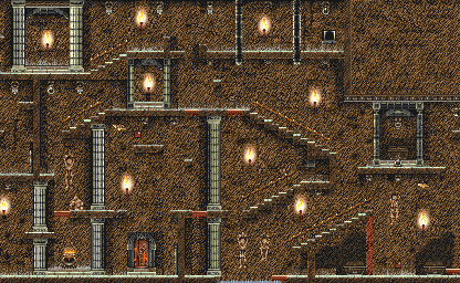 Thumbnail for a map of Level 02 (Unmarked) for the SNES game Super Dany.