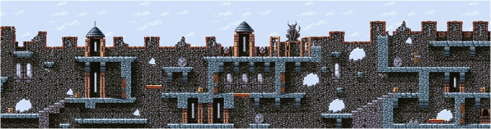 Thumbnail for a map of Level 11 (Unmarked) for the SNES game Super Dany.