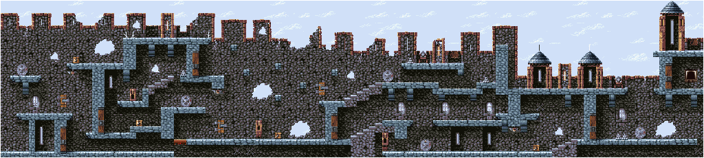 Thumbnail for a map of Level 12 (Unmarked) for the SNES game Super Dany.