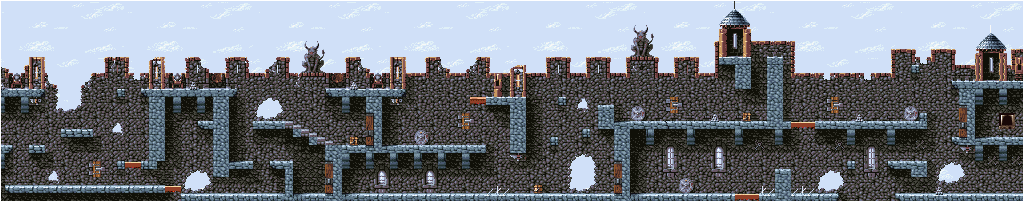 Thumbnail for a map of Level 13 (Unmarked) for the SNES game Super Dany.