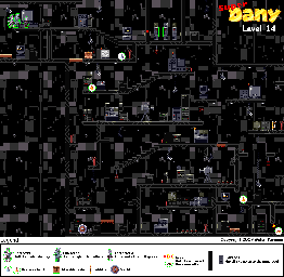 Thumbnail for a map of Level 14 for the SNES game Super Dany.