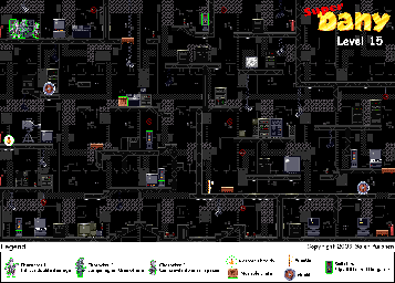 Thumbnail for a map of Level 15 for the SNES game Super Dany.