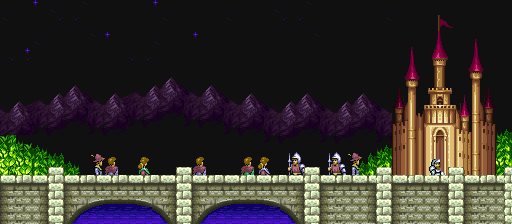 Thumbnail for a map of Intro Courtyard for the SNES game Super Ghouls 'N Ghosts.