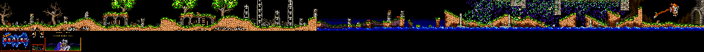 Thumbnail for a map of Level 1 for the SNES game Super Ghouls 'N Ghosts.