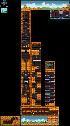 Thumbnail for a map of Super Mario Bros. 2 World 3-3 for the SNES game Super Mario All-Stars.