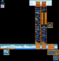 Thumbnail for a map of Super Mario Bros. 2 World 4-3 for the SNES game Super Mario All-Stars.