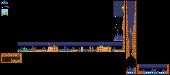 Thumbnail for a map of Super Mario Bros. 2 World 5-2 for the SNES game Super Mario All-Stars.