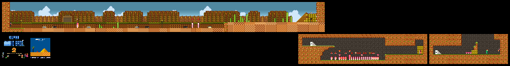 Thumbnail for a map of Super Mario Bros. 2 World 6-1 for the SNES game Super Mario All-Stars.