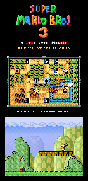 Thumbnail for a map of Super Mario Bros. 3 World 1-Hammer Bros. for the SNES game Super Mario All-Stars.
