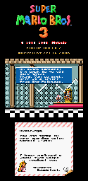 Thumbnail for a map of Super Mario Bros. 3 World 2-End for the SNES game Super Mario All-Stars.