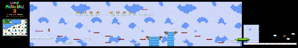 Thumbnail for a map of Super Mario Bros. 3 World 5-4 for the SNES game Super Mario All-Stars.