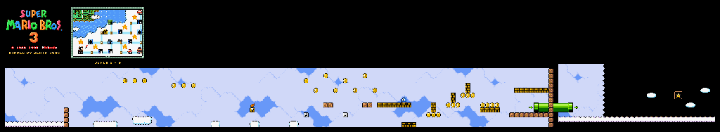 Thumbnail for a map of Super Mario Bros. 3 World 5-6 for the SNES game Super Mario All-Stars.