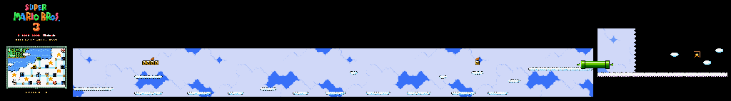 Thumbnail for a map of Super Mario Bros. 3 World 5-8 for the SNES game Super Mario All-Stars.