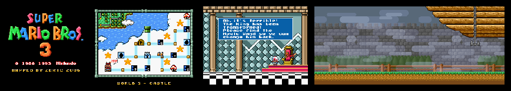 Thumbnail for a map of Super Mario Bros. 3 World 5-Castle for the SNES game Super Mario All-Stars.