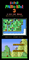 Thumbnail for a map of Super Mario Bros. 3 World 5-Hammer Bros. 1 for the SNES game Super Mario All-Stars.