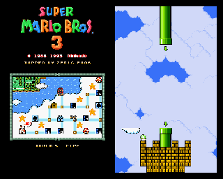 Thumbnail for a map of Super Mario Bros. 3 World 5 -Pipe for the SNES game Super Mario All-Stars.