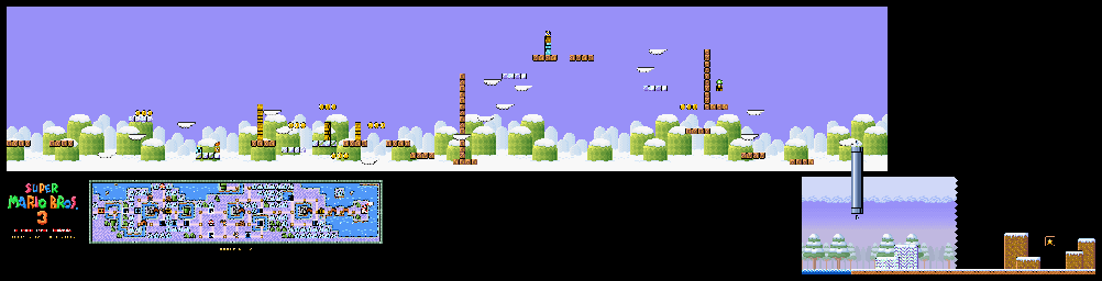 Thumbnail for a map of Super Mario Bros. 3 World 6-2 for the SNES game Super Mario All-Stars.