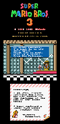 Thumbnail for a map of Super Mario Bros. 3 World 6-End for the SNES game Super Mario All-Stars.