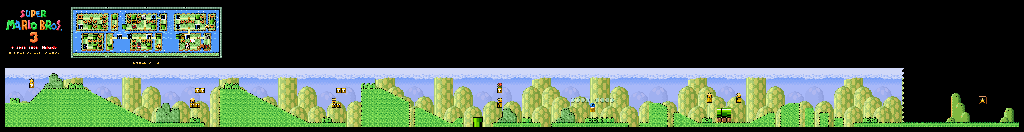 Thumbnail for a map of Super Mario Bros. 3 World 7-3 for the SNES game Super Mario All-Stars.