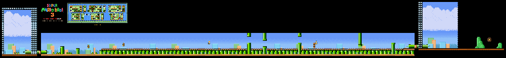Thumbnail for a map of Super Mario Bros. 3 World 7-7 for the SNES game Super Mario All-Stars.