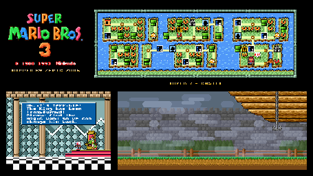 Thumbnail for a map of Super Mario Bros. 3 World 7-Castle for the SNES game Super Mario All-Stars.