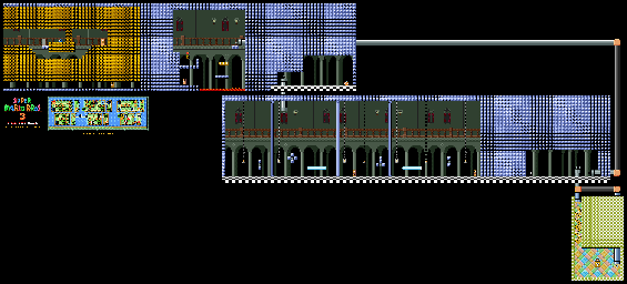 Thumbnail for a map of Super Mario Bros. 3 World 7-Fortress 1 for the SNES game Super Mario All-Stars.