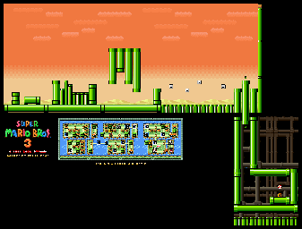 Thumbnail for a map of Super Mario Bros. 3 World 7-Piranha Plant 2 for the SNES game Super Mario All-Stars.