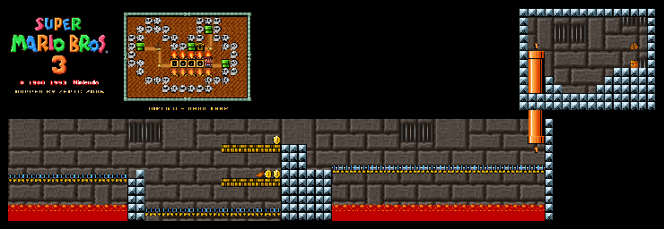Thumbnail for a map of Super Mario Bros. 3 World 8-Hand Trap 1 for the SNES game Super Mario All-Stars.
