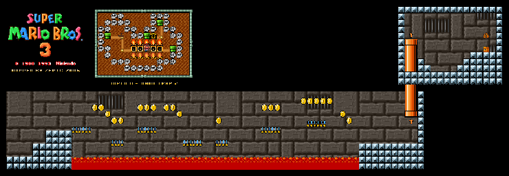 Thumbnail for a map of Super Mario Bros. 3 World 8-Hand Trap 2 for the SNES game Super Mario All-Stars.