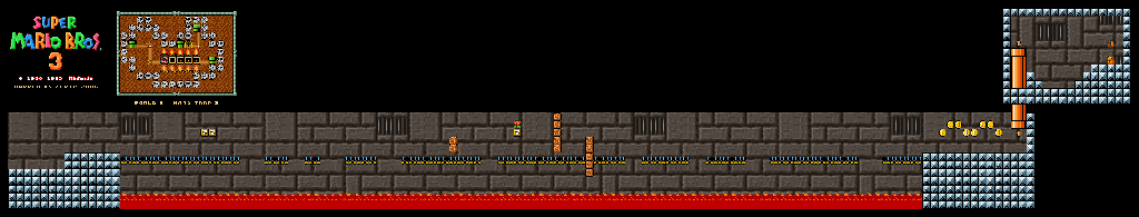 Thumbnail for a map of Super Mario Bros. 3 World 8-Hand Trap 3 for the SNES game Super Mario All-Stars.