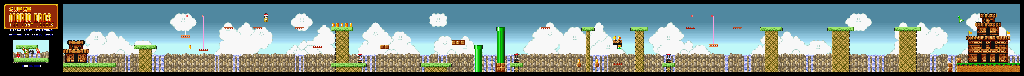 Thumbnail for a map of Super Mario Bros.: The Lost Levels World B-3 for the SNES game Super Mario All-Stars.