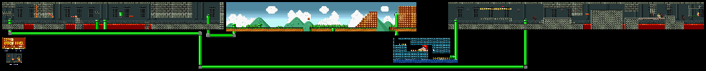 Thumbnail for a map of Super Mario Bros.: The Lost Levels World D-4 for the SNES game Super Mario All-Stars.