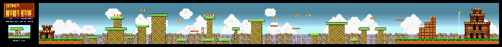 Thumbnail for a map of Super Mario Bros. World 1-3 for the SNES game Super Mario All-Stars.