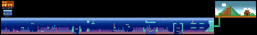 Thumbnail for a map of Super Mario Bros. World 2-2 for the SNES game Super Mario All-Stars.