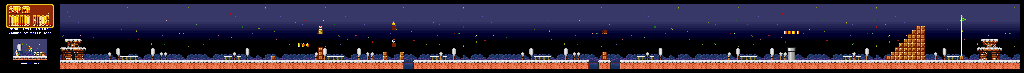 Thumbnail for a map of Super Mario Bros. World 3-2 for the SNES game Super Mario All-Stars.