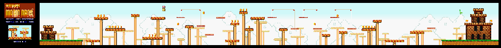 Thumbnail for a map of Super Mario Bros. World 4-3 for the SNES game Super Mario All-Stars.