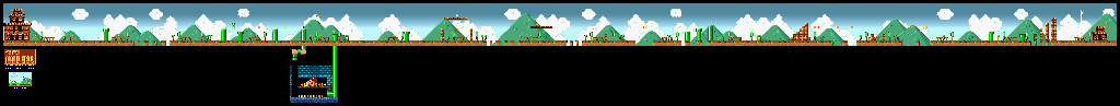 Thumbnail for a map of Super Mario Bros. World 8-1 for the SNES game Super Mario All-Stars.