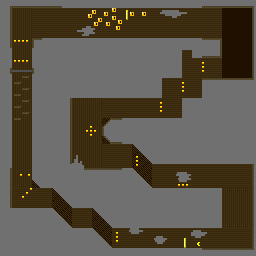 Thumbnail for a map of Special Cup Ghost Valley 3 for the SNES game Super Mario Kart.