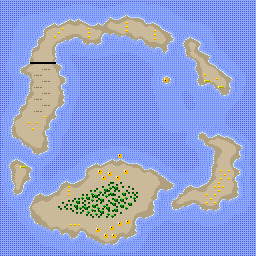 Thumbnail for a map of Star Cup Koopa Beach 1 for the SNES game Super Mario Kart.