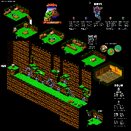 Thumbnail for a map of Land's End Monstro Town for the SNES game Super Mario RPG: Legend Of The Seven Stars.