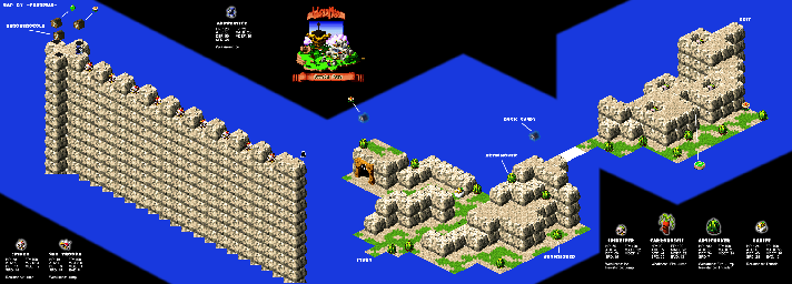 Thumbnail for a map of Mole Mountains Booster Pass (With Secret) for the SNES game Super Mario RPG: Legend Of The Seven Stars.
