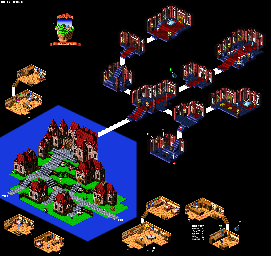 Thumbnail for a map of Mushroom Kingdom for the SNES game Super Mario RPG: Legend Of The Seven Stars.