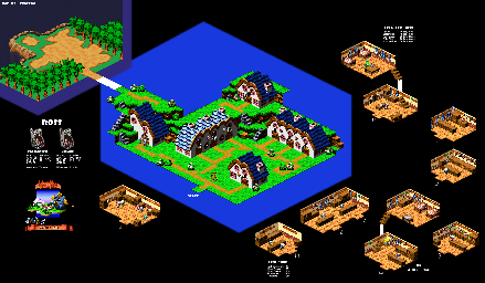 Thumbnail for a map of Seaside Town (Yaridovich) for the SNES game Super Mario RPG: Legend Of The Seven Stars.