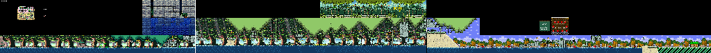 Thumbnail for a map of World 3 3-7: Monkeys' Favorite Lake for the SNES game Super Mario World 2: Yoshi's Island.
