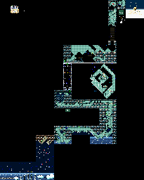 Thumbnail for a map of World 5 5-8: Raphael The Raven's Castle for the SNES game Super Mario World 2: Yoshi's Island.